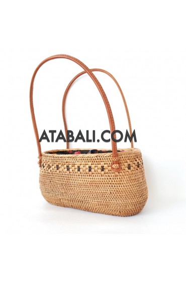 shopping bags casual rattan full handmade bali design